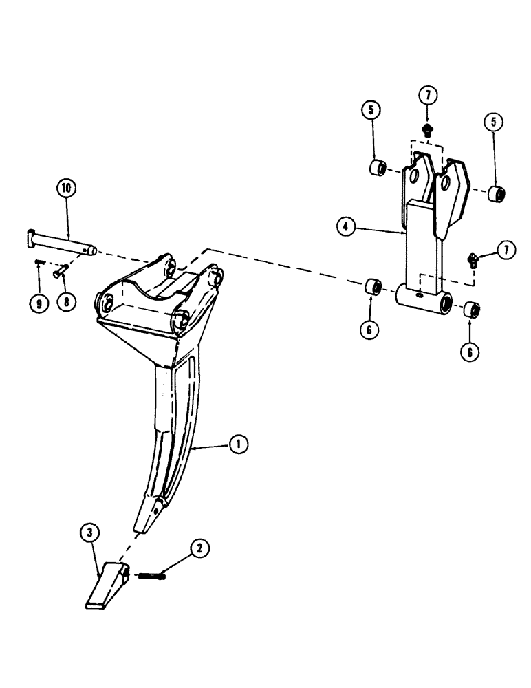 Схема запчастей Case 880B - (276) - RIPPER TOOTH (05) - UPPERSTRUCTURE CHASSIS