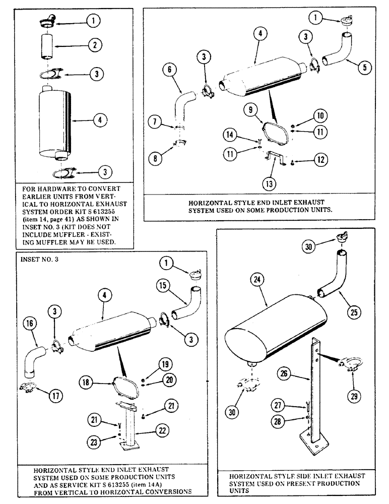 Схема запчастей Case 50 - (040) - CASE 504BDT EXHAUST ASSEMBLIES, (S/N 6279926 AND AFTER) (10) - ENGINE