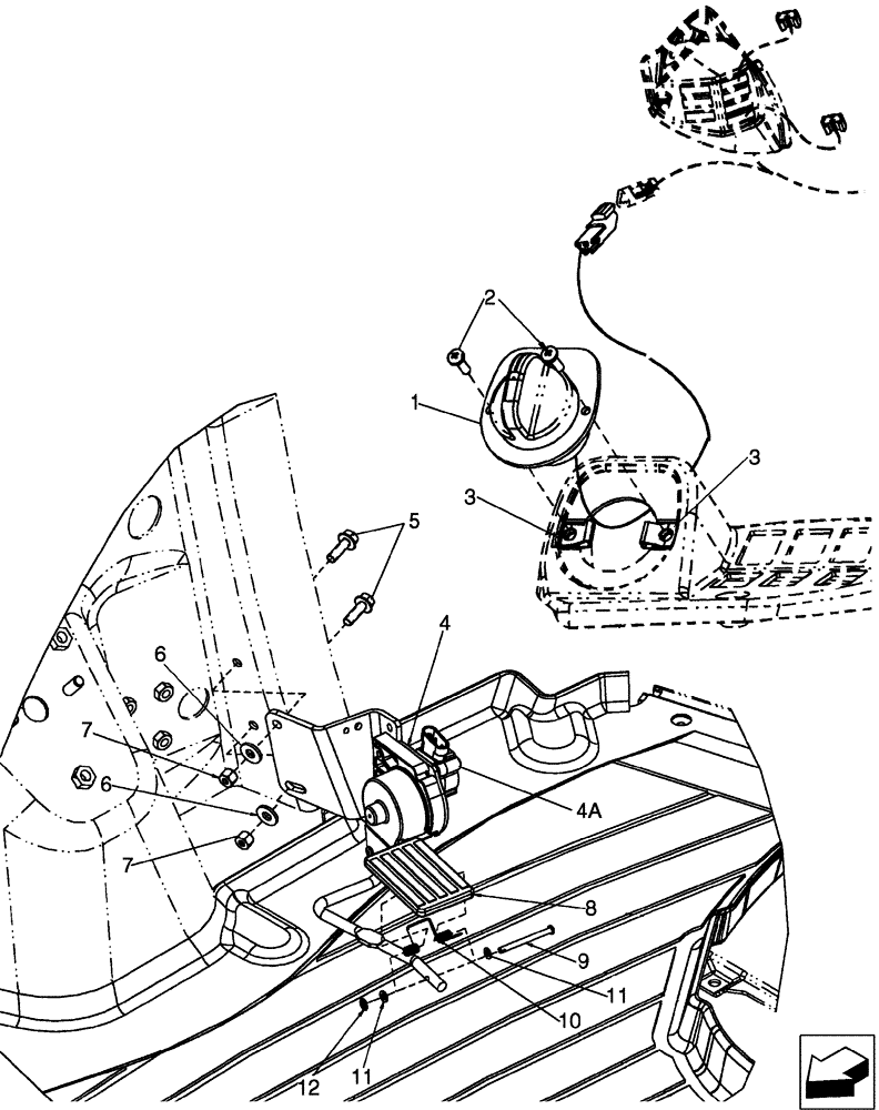 Схема запчастей Case 580SM - (10.220.03) - THROTTLE, HAND - THROTTLE, FOOT (10) - ENGINE