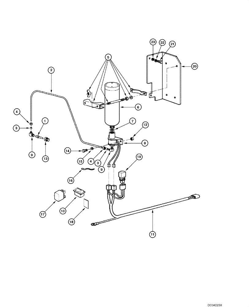 Схема запчастей Case 865 - (04.29[00]) - COLD START SYSTEM (04) - ELECTRICAL SYSTEMS