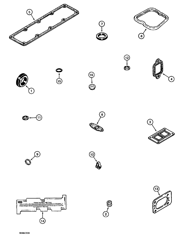 Схема запчастей Case 580SL - (2-46) - GASKET KIT, 4T-390 ENGINE, VALVE GRIND (02) - ENGINE