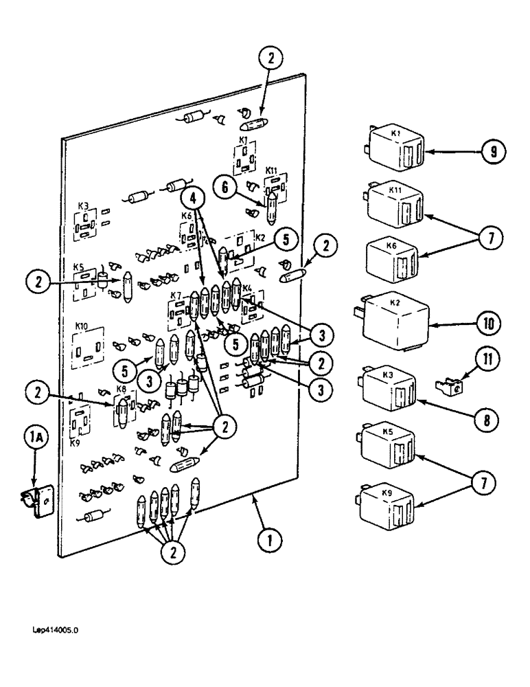 Схема запчастей Case 1088 - (4-46) - ELECTRICAL SYSTEM CIRCUIT BOARD (04) - ELECTRICAL SYSTEMS