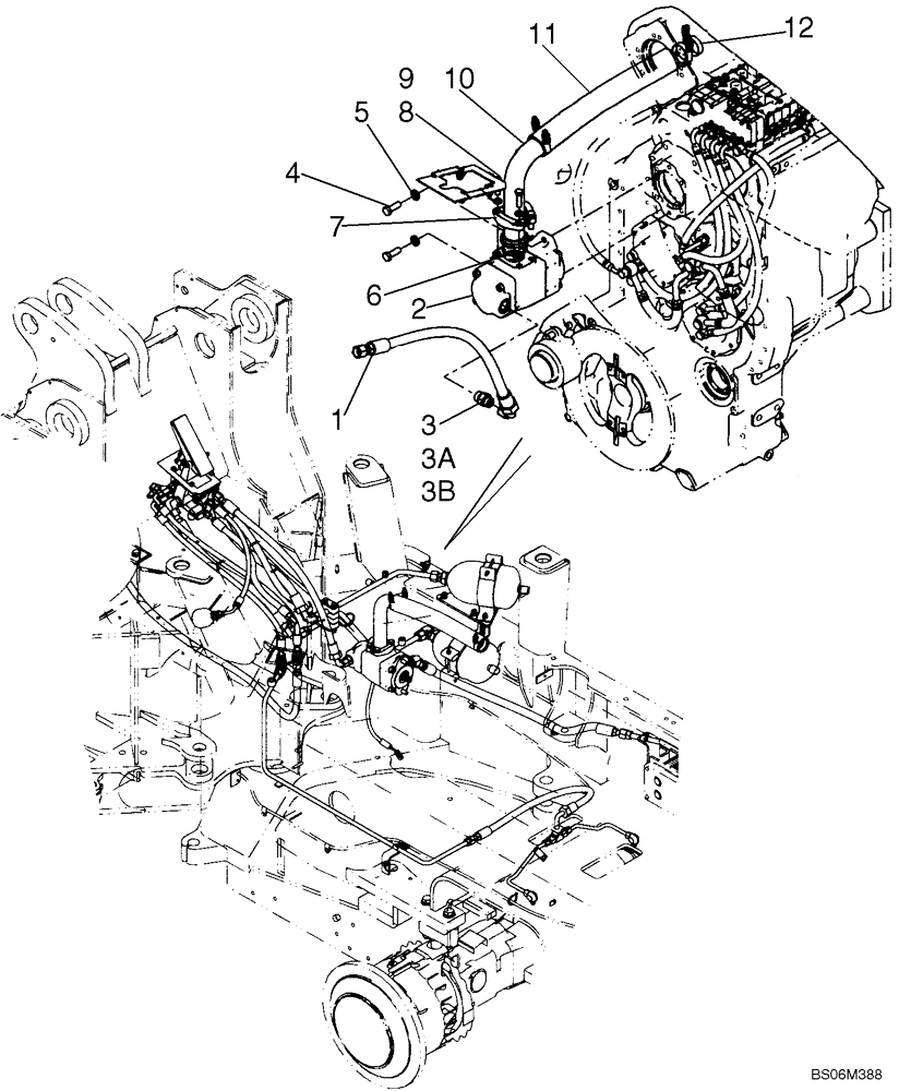 Схема запчастей Case 921E - (07-08) - HYDRAULICS - BRAKE, MAIN - RESERVOIR - PUMP (07) - BRAKES