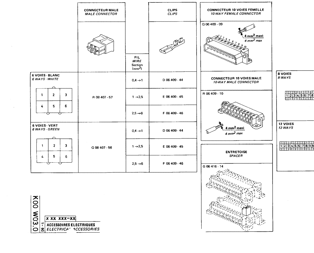 Схема запчастей Case 75C - (K00 W03.0) - ELECTRICAL ACCESSORIES (06) - ELECTRICAL SYSTEMS