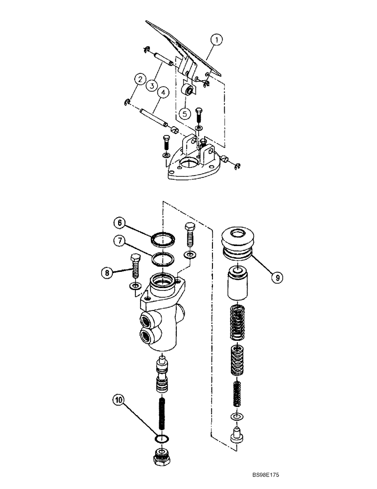 Схема запчастей Case 686G - (7-04) - 317109A1 BRAKE VALVE (07) - BRAKES