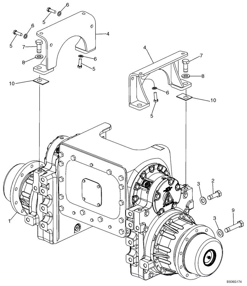 Схема запчастей Case 750L - (06-05) - MOUNTING - FINAL DRIVE (06) - POWER TRAIN