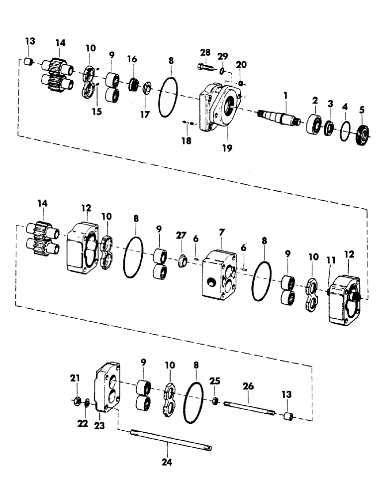 Схема запчастей Case 40YC - (139) - TRACK DRIVE MOTOR (07) - HYDRAULIC SYSTEM