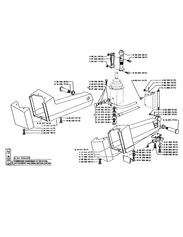 Схема запчастей Case 160CK - (083) - ATTACHMENT AND SWING MOTION CONTROL (05) - UPPERSTRUCTURE CHASSIS