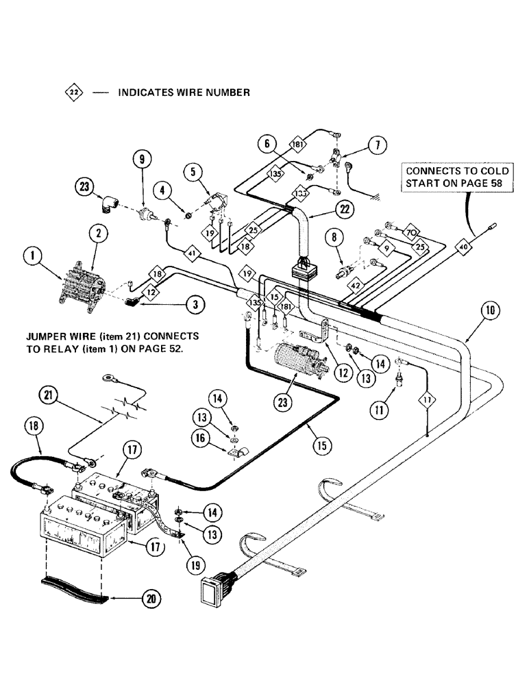 Схема запчастей Case 980 - (048) - ENGINE ELECTRICAL SYSTEM (06) - ELECTRICAL SYSTEMS