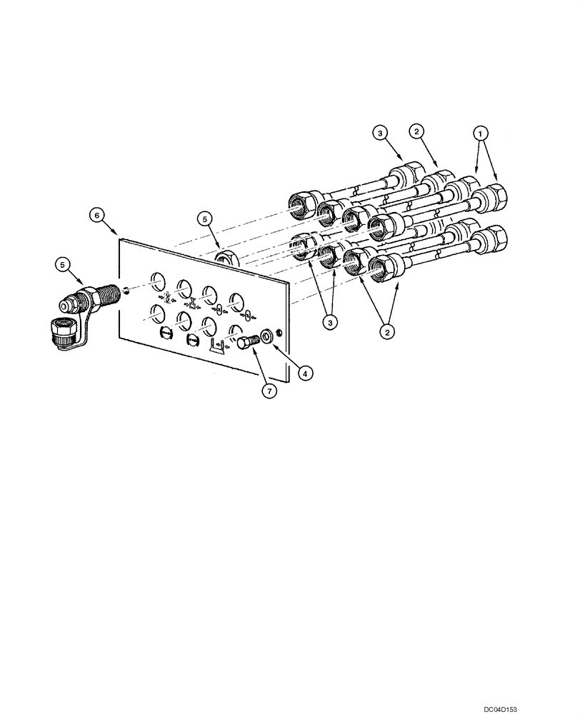 Схема запчастей Case 885 - (08.65[00]) - DIAGNOSTIC PRESSURE PORTS (08) - HYDRAULICS