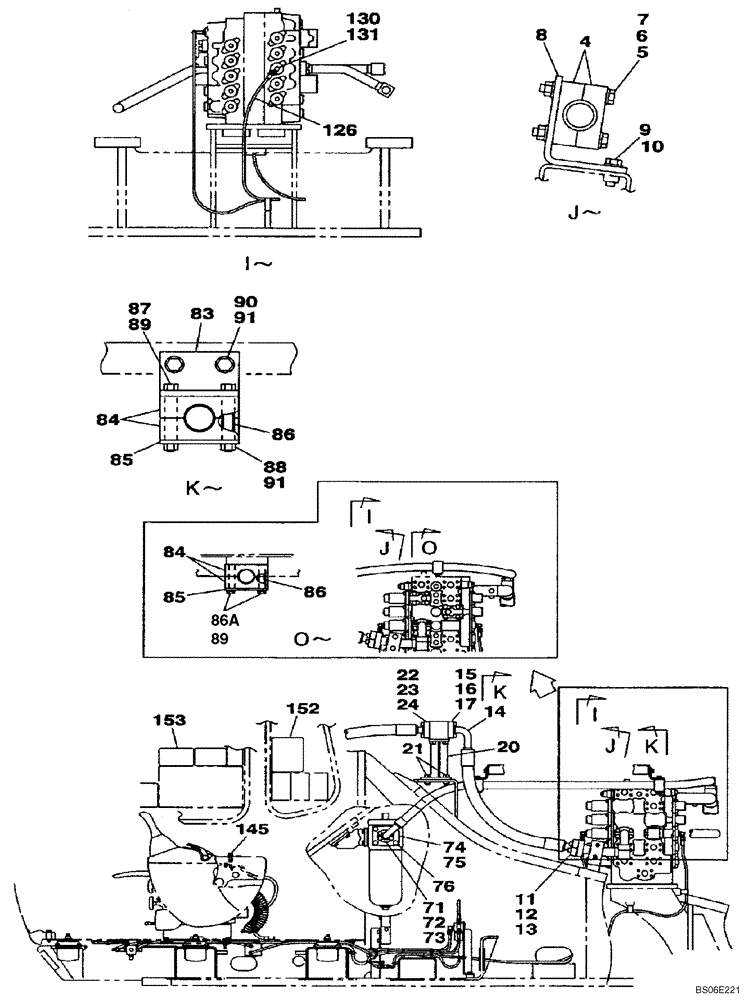 Схема запчастей Case CX800 - (08-43A) - HYDRAULICS - DOUBLE ACTING CIRCUIT (08) - HYDRAULICS