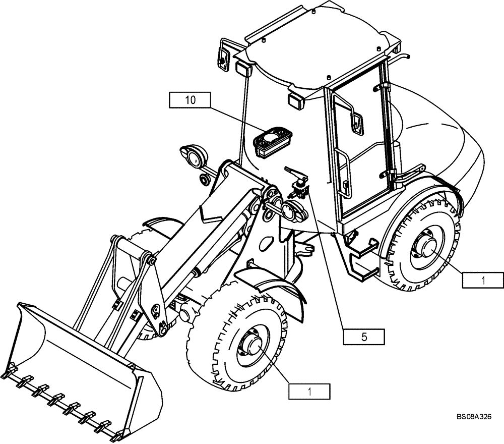 Схема запчастей Case 21E - (02.003[2991370001]) - AXLES ASSEMBLY SET SELF-LOCKING (23) - FOUR WHEEL DRIVE SYSTEM