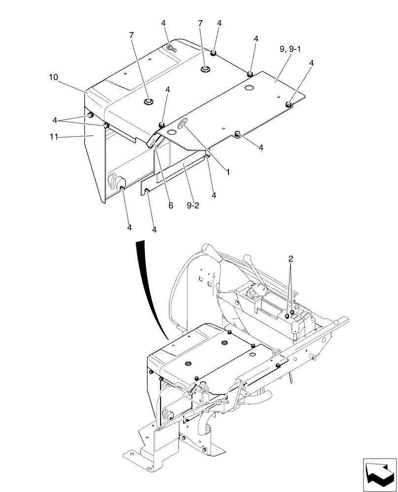 Схема запчастей Case CX36B - (01-096[00]) - HOSE ASSY, HEATER - WITHOUT HEATER (50) - CAB CLIMATE CONTROL