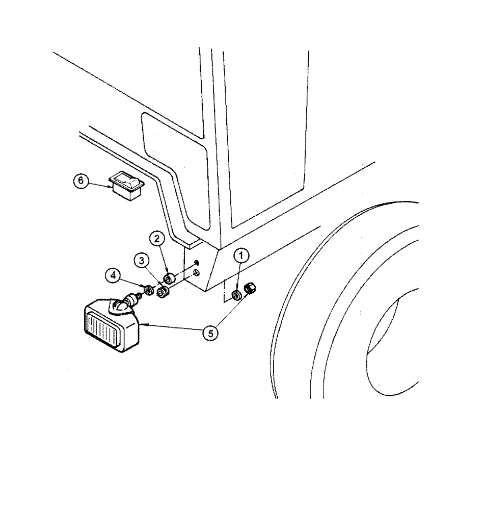 Схема запчастей Case 865 DHP - (4-062) - LOWER CAB HEADLIGHTS (04) - ELECTRICAL SYSTEMS