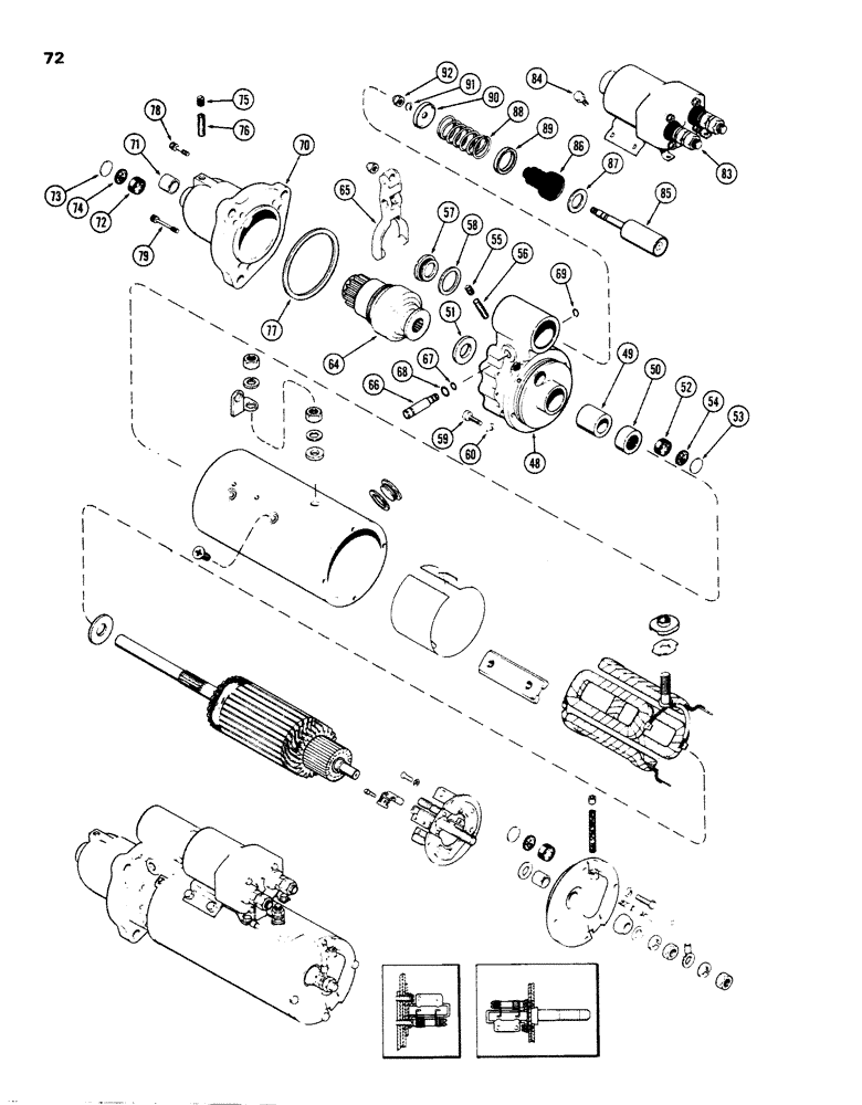 Схема запчастей Case W26B - (072) - R26137 STARTER, (504BDT) DIESEL ENGINE (04) - ELECTRICAL SYSTEMS