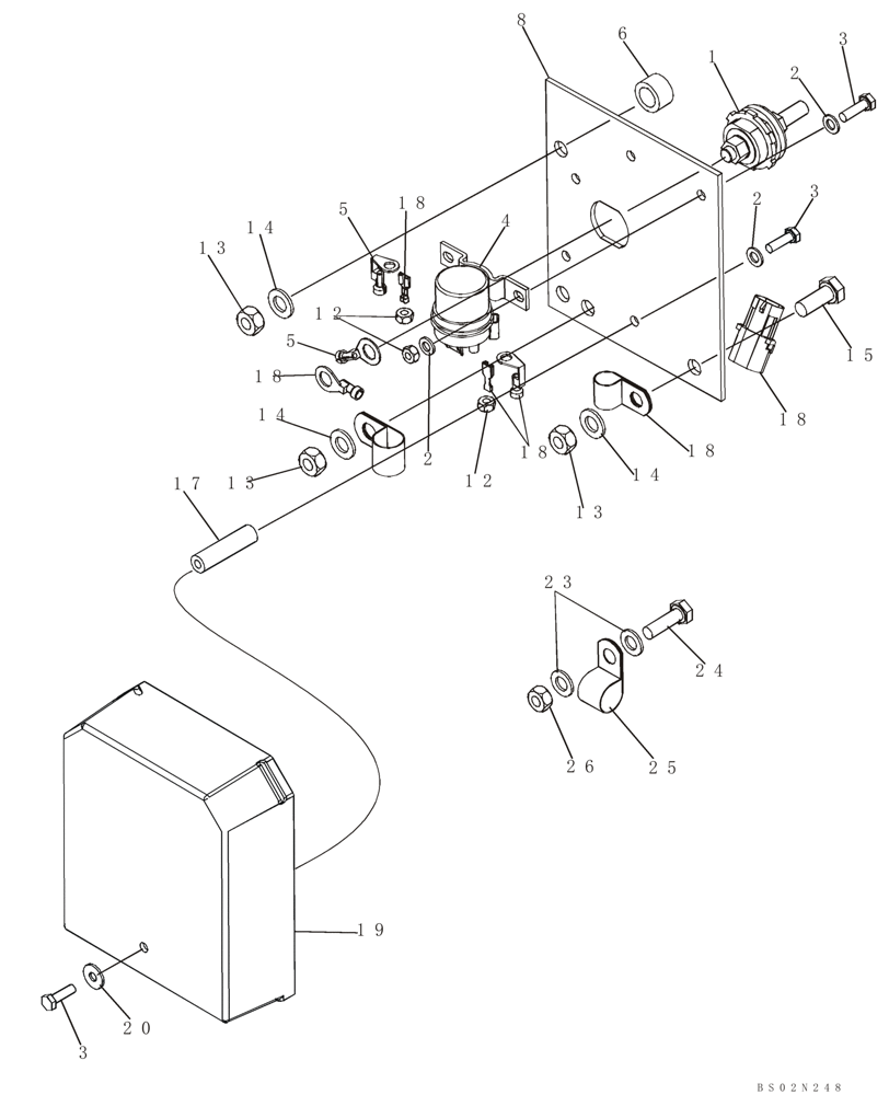 Схема запчастей Case 521D - (04-18) - HARNESS, REAR - RELAY PANEL (04) - ELECTRICAL SYSTEMS