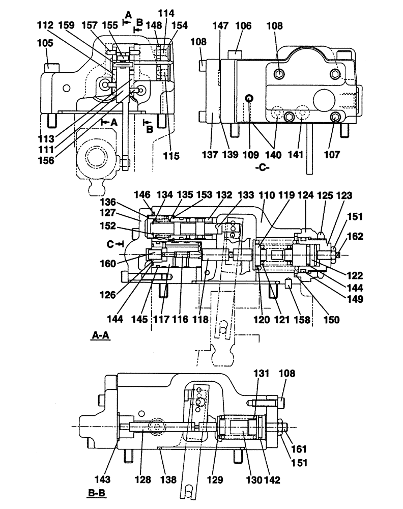 Схема запчастей Case CX350 - (08-163-08[01]) - HIGH PRESSURE HYDRAULIC PUMP - REGULATOR - STANDARD - KAWASAKI (08) - HYDRAULICS