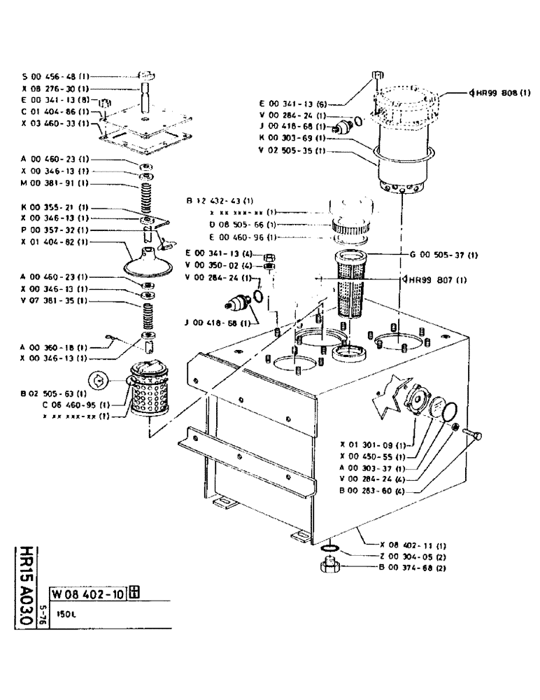 Схема запчастей Case 90CL - (123) - No Description Provided (07) - HYDRAULIC SYSTEM