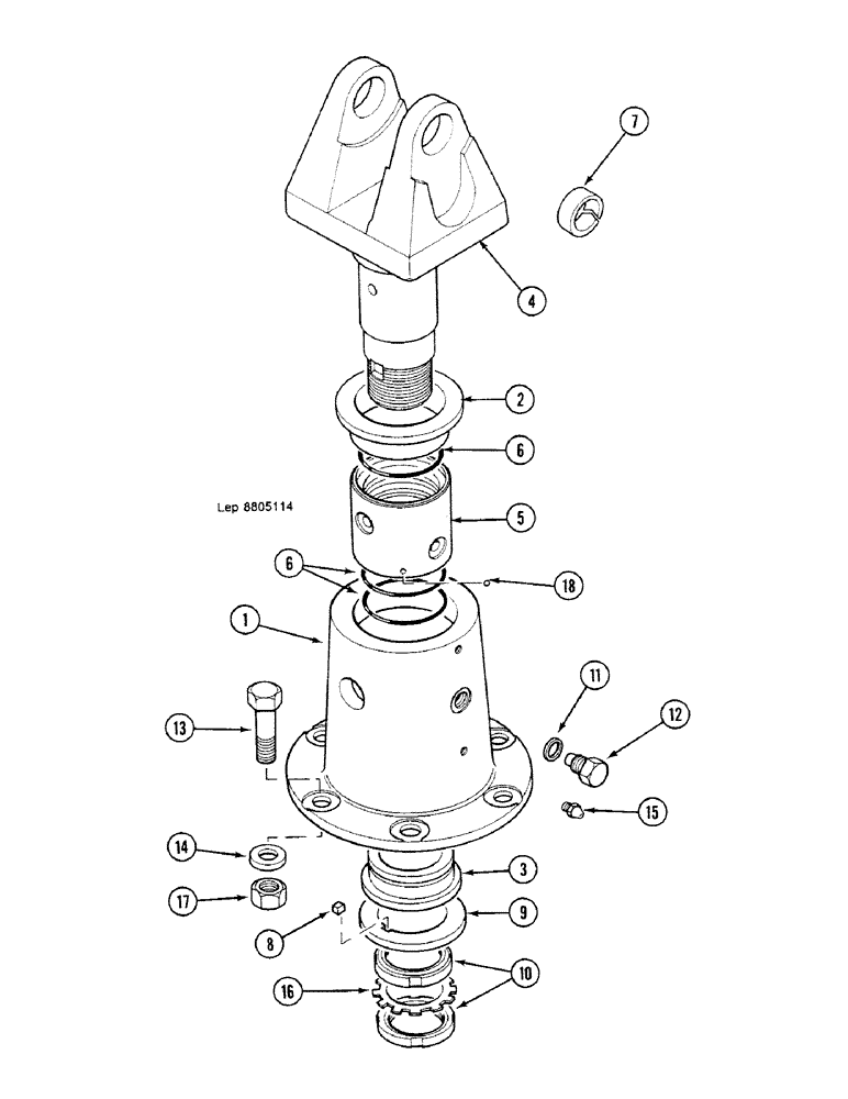 Схема запчастей Case 688C - (8G-148) - TURNING JOINT (07) - HYDRAULIC SYSTEM