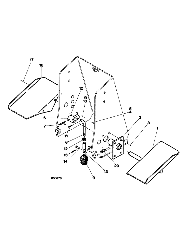 Схема запчастей Case 580G - (370) - AXIAL BACKHOE - EXTENDABLE DIPPER CONTROL (09) - CHASSIS/ATTACHMENTS