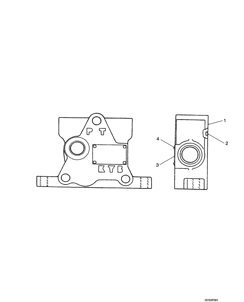 Схема запчастей Case CX14 - (08-22[00]) - COVER ASSY - VALVE (08) - HYDRAULICS