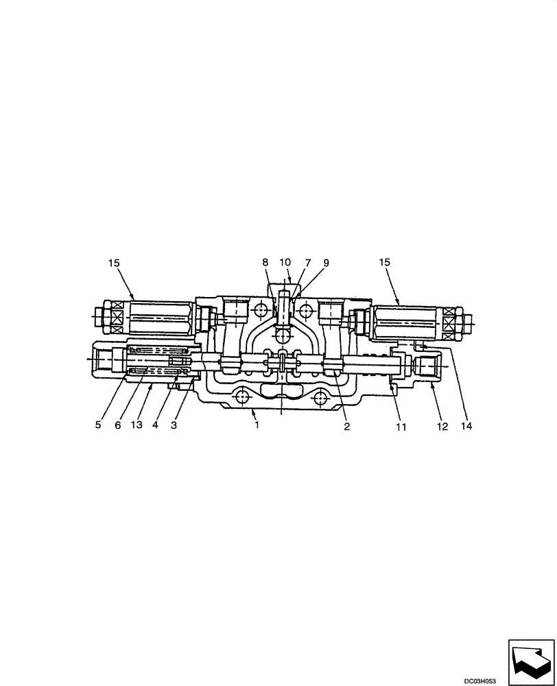 Схема запчастей Case CX25 - (08-37[00]) - SERVICE VALVE (08) - HYDRAULICS