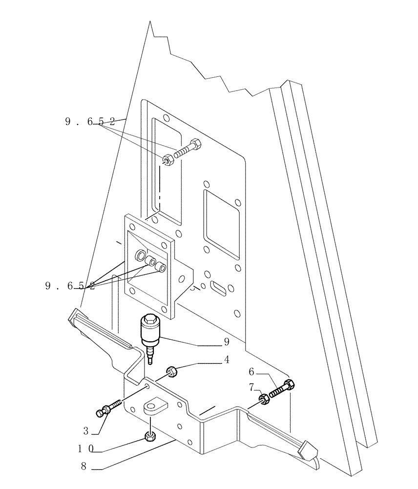 Схема запчастей Case 1850K - (2.304[05]) - BRAKE CONTROLS (04) - UNDERCARRIAGE