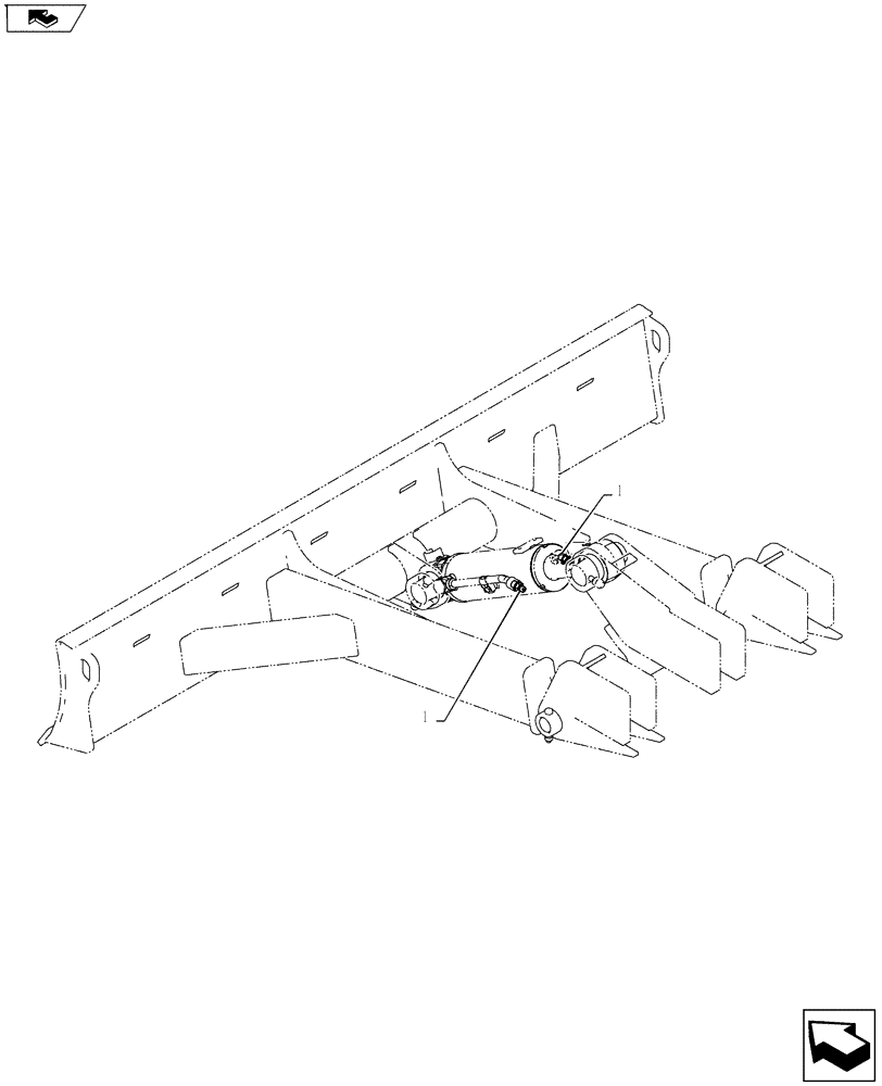 Схема запчастей Case CX55BMSR - (02-027[00]) - HYD LINES, CYLINDER (DOZER) (35) - HYDRAULIC SYSTEMS