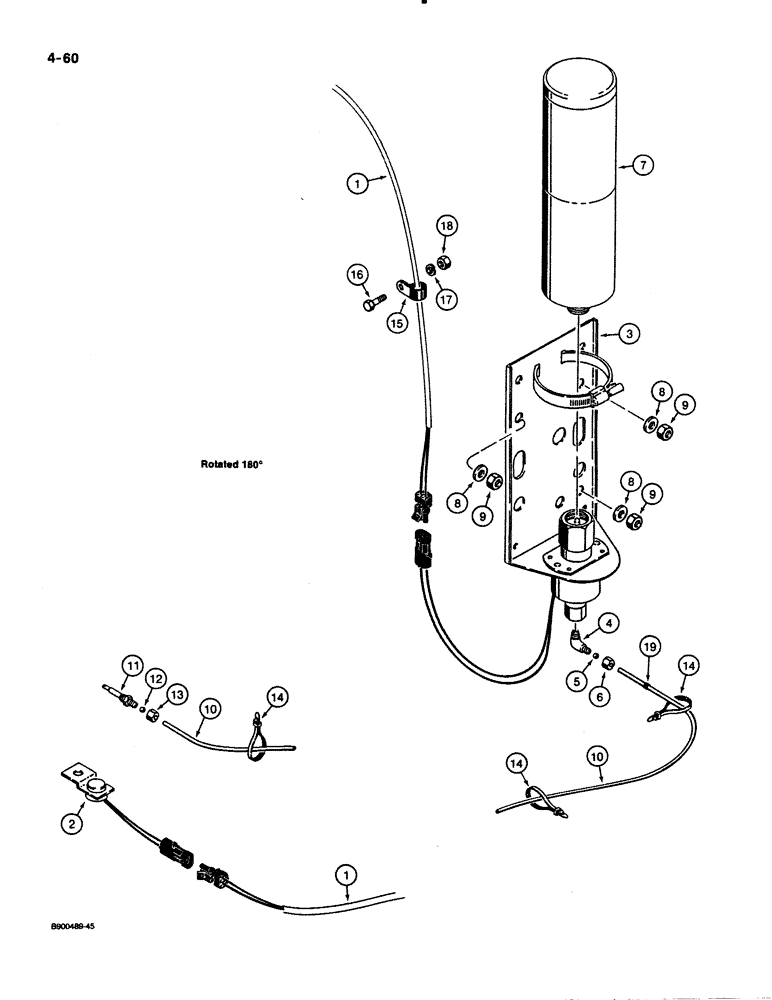 Схема запчастей Case 621 - (4-60) - COLD WEATHER STARTING SYSTEM (04) - ELECTRICAL SYSTEMS