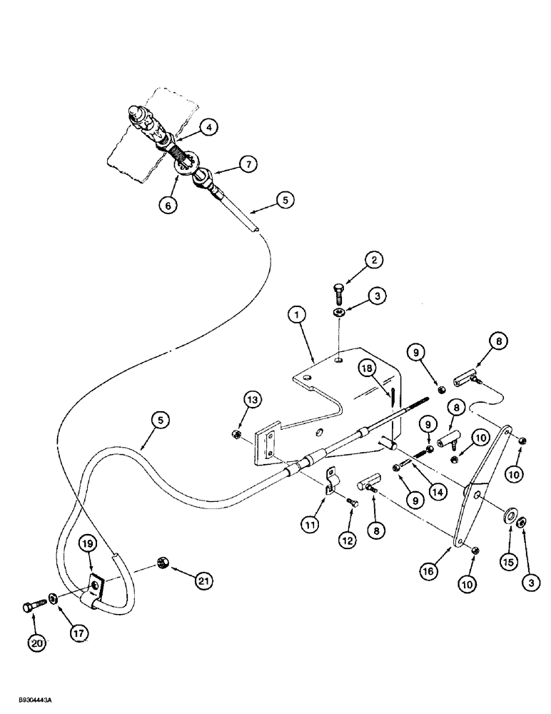 Схема запчастей Case 560 - (3-16) - THROTTLE CONTROL (03) - FUEL SYSTEM