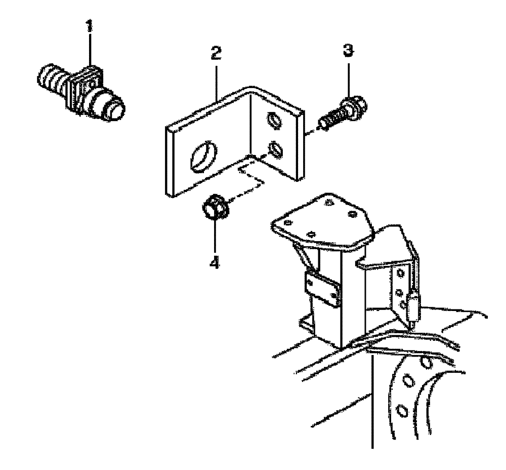 Схема запчастей Case 335B - (67A00002137[001]) - ELECTRIC HOOD SWITCH AND MOUNTING (P.I.N. HHD0335BN8PG58147 AND AFTER) (84242995) (13) - Electrical System / Decals