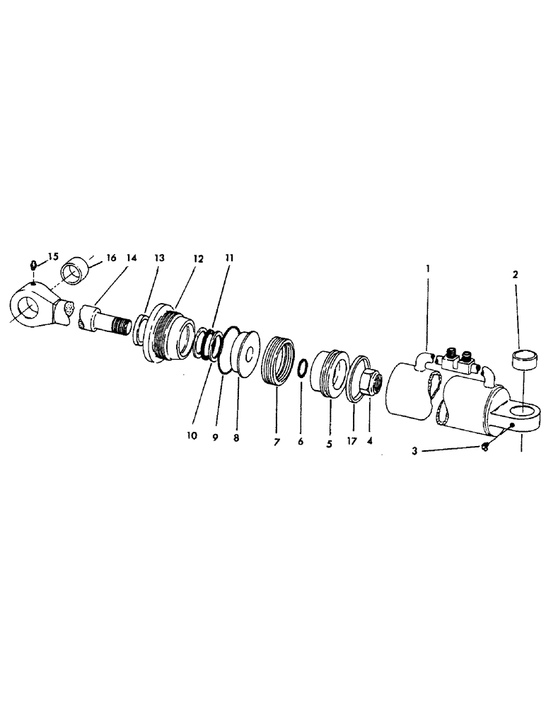 Схема запчастей Case 30YM - (073) - YUMBO 4-IN-1 CYLINDER, 2-3/4 ID X 10.50 STROKE (07) - HYDRAULIC SYSTEM