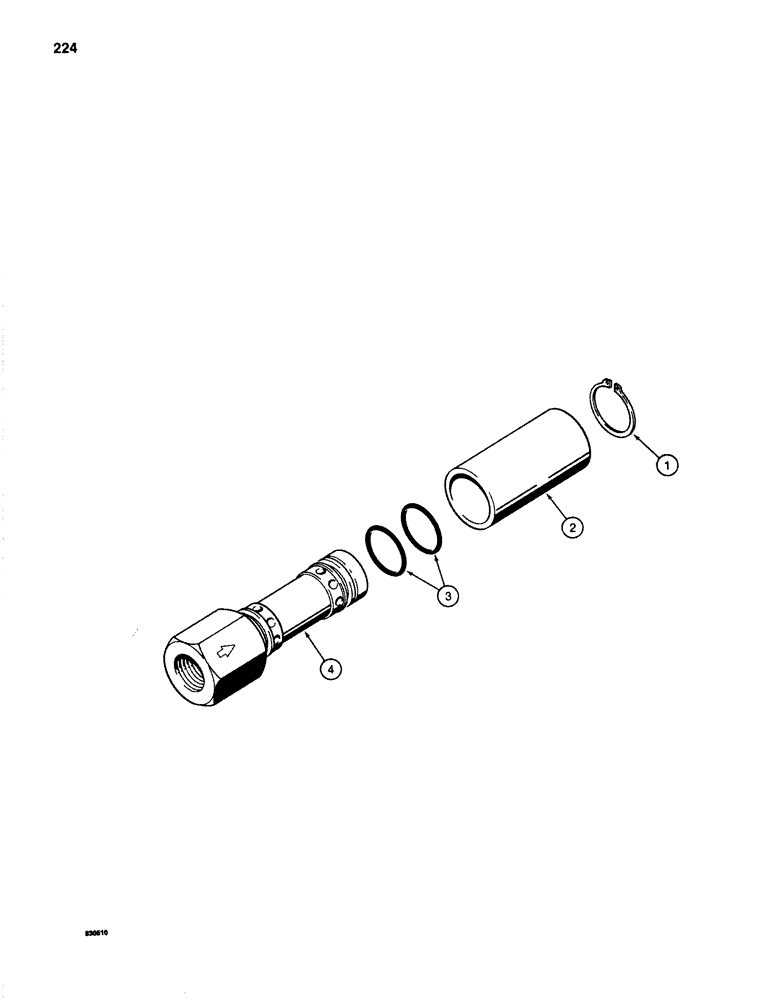 Схема запчастей Case 1280 - (224) - WRIST-O-TWIST FLOW CONTROL VALVE (07) - HYDRAULIC SYSTEM