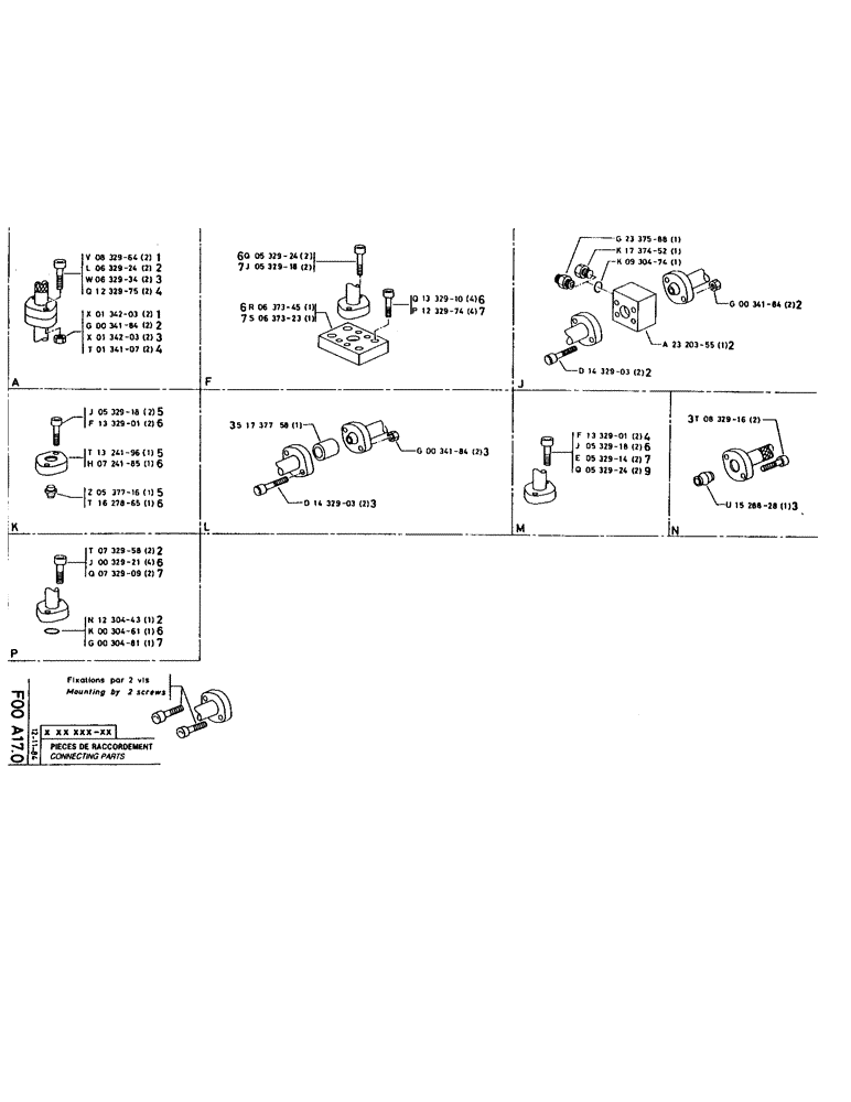 Схема запчастей Case 220 - (099) - CONNECTING PARTS (07) - HYDRAULIC SYSTEM