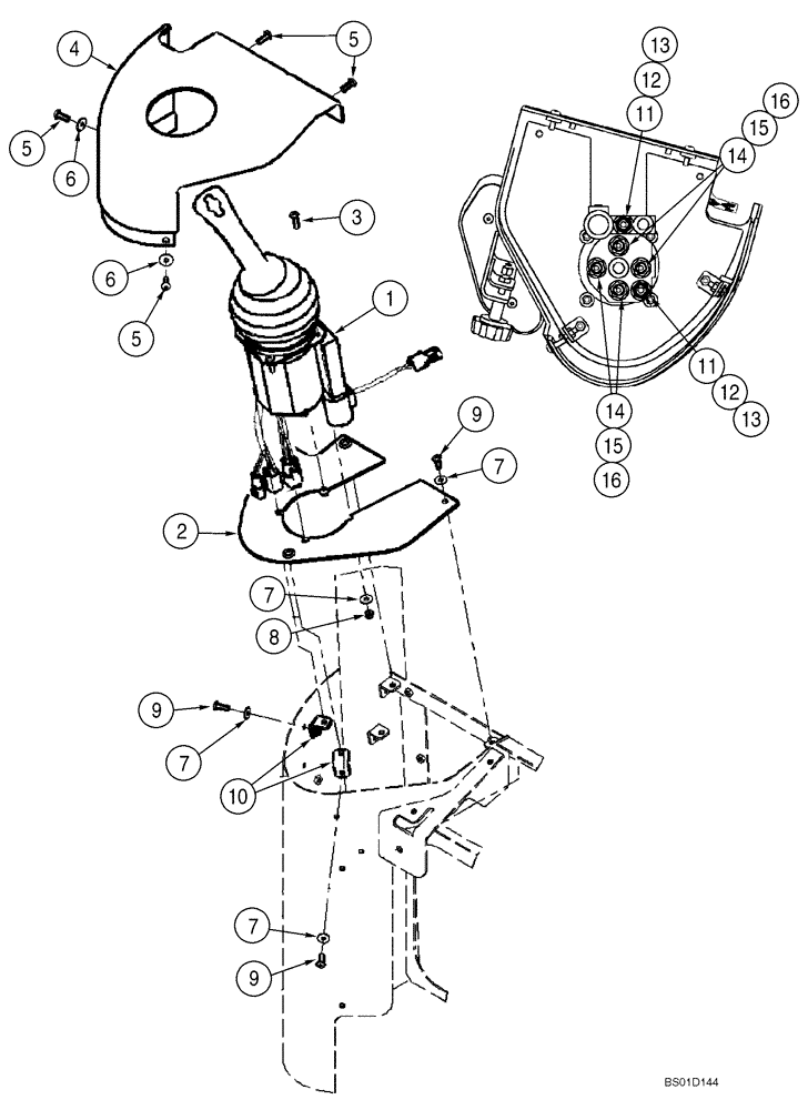 Схема запчастей Case 521D - (08-31) - HYDRAULICS - LOADER CONTROL, REMOTE (08) - HYDRAULICS