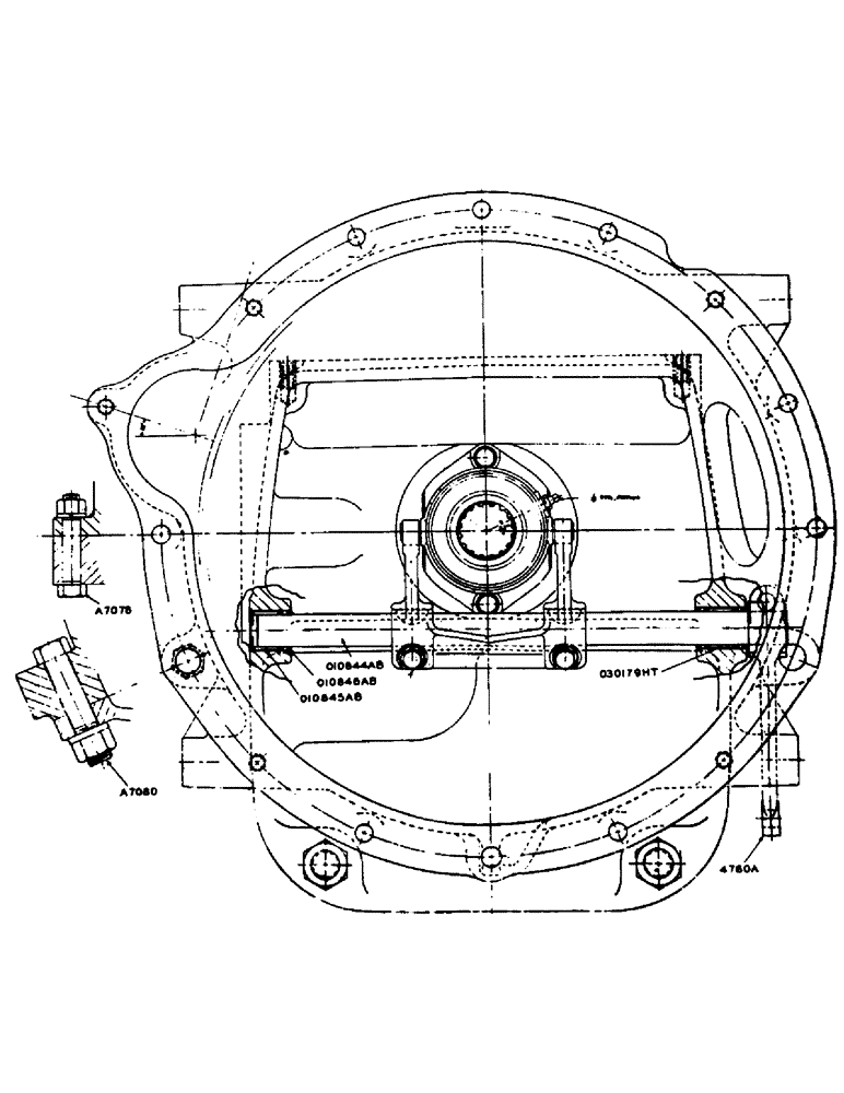 Схема запчастей Case 425 - (079) - CLUTCH THROWOUT ASSEMBLY (18) - CLUTCH