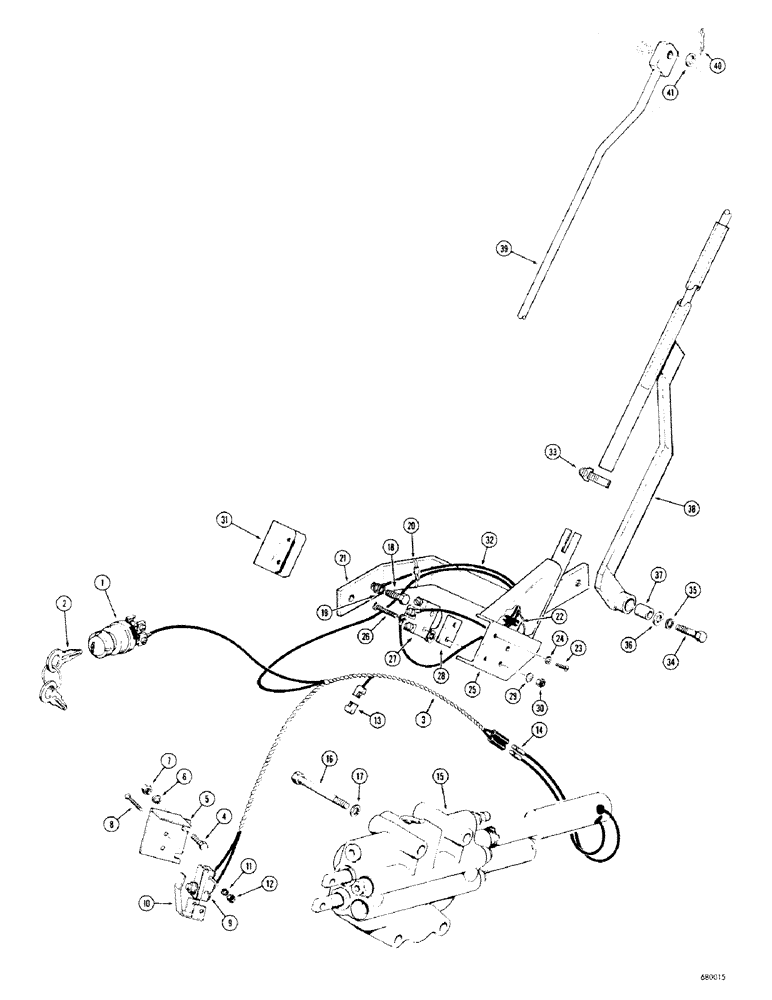 Схема запчастей Case 680CK - (158) - LOADER RETURN TO DIG PARTS (82) - FRONT LOADER & BUCKET