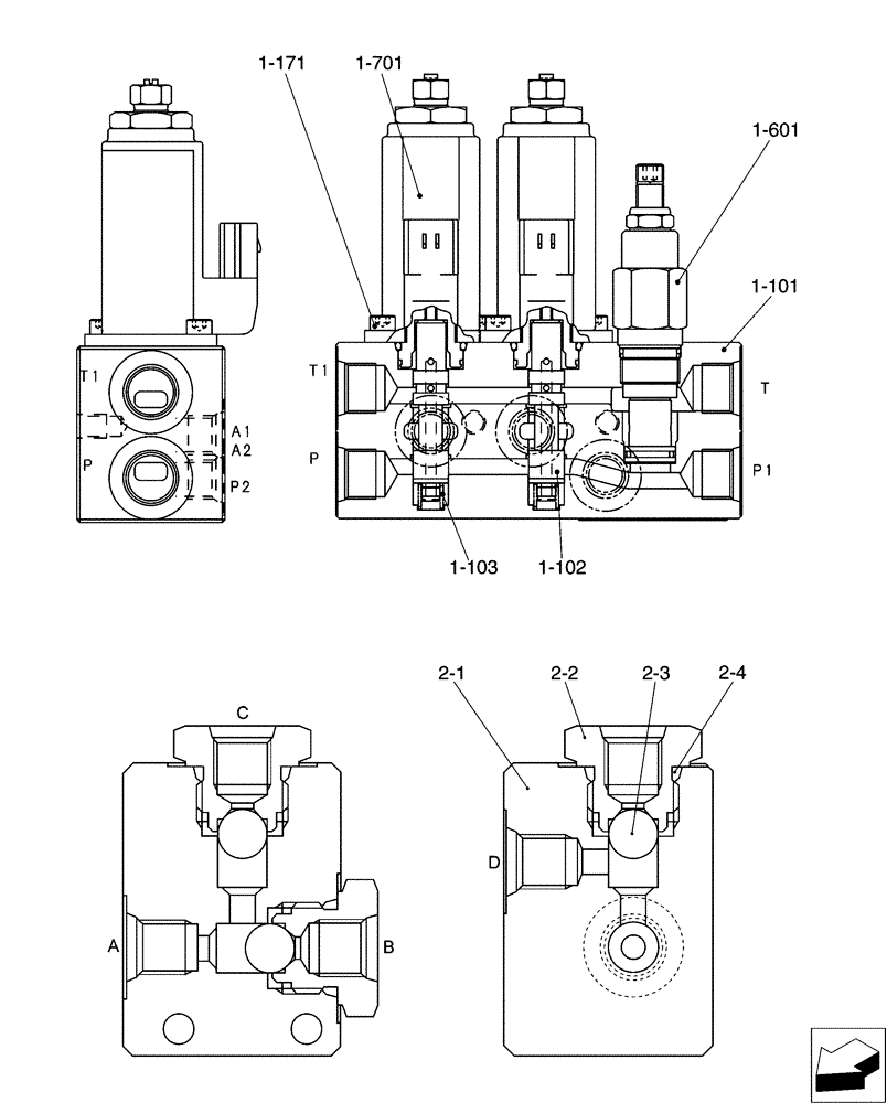 Схема запчастей Case CX31B - (01-059[03]) - CONTROL LINES, VALVE, COOLER (35) - HYDRAULIC SYSTEMS