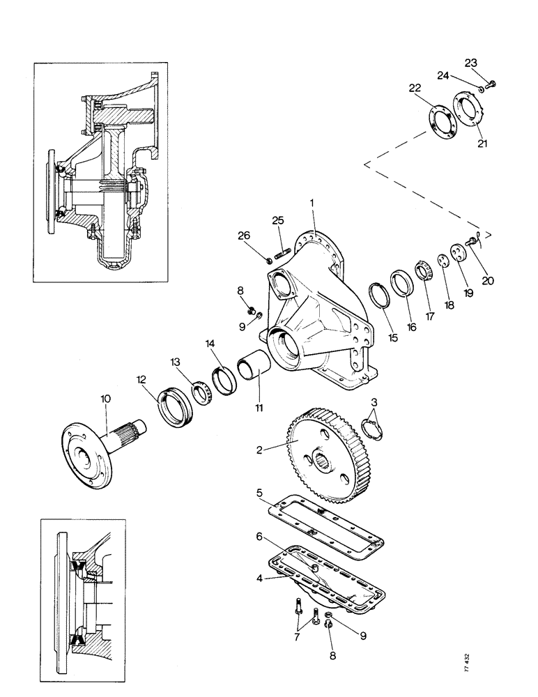 Схема запчастей Case 850 - (C01-1) - FINAL DRIVE AND HOUSING (03) - TRANSMISSION