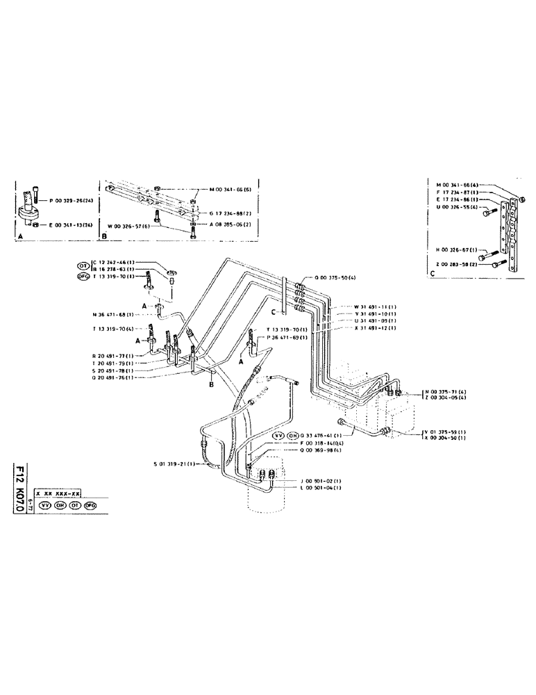 Схема запчастей Case 90CL - (072) - NO DESCRIPTION PROVIDED (07) - HYDRAULIC SYSTEM