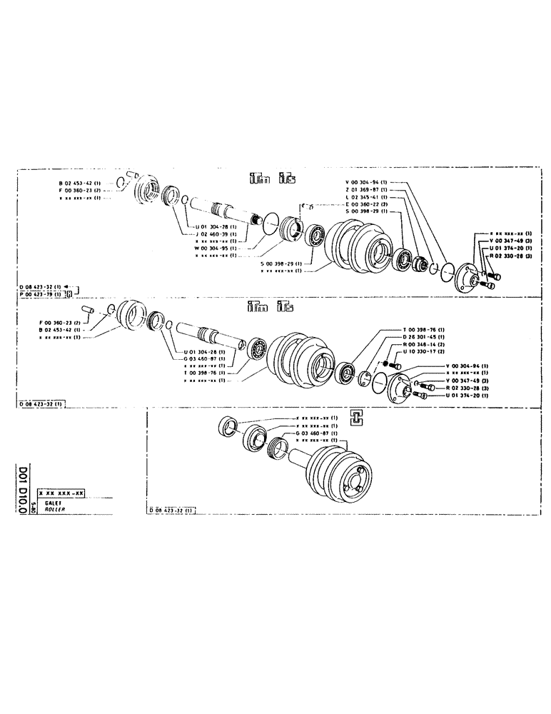 Схема запчастей Case LC80M - (041) - ROLLER 