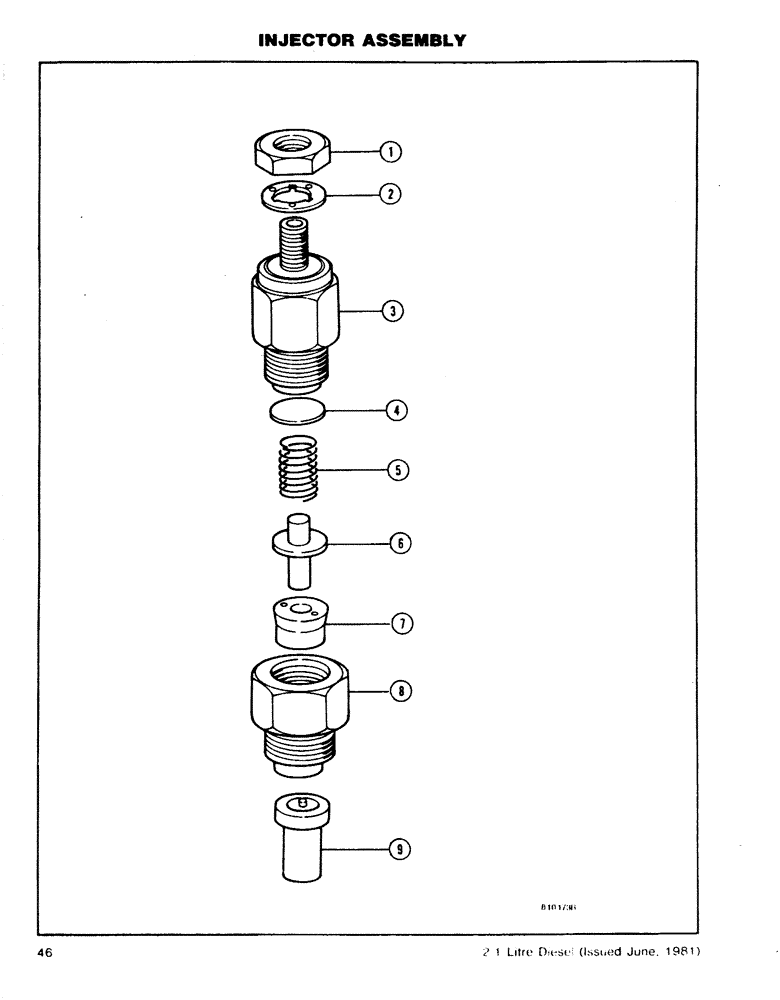 Схема запчастей Case DH4 - (46) - INJECTOR ASSEMBLY (10) - ENGINE