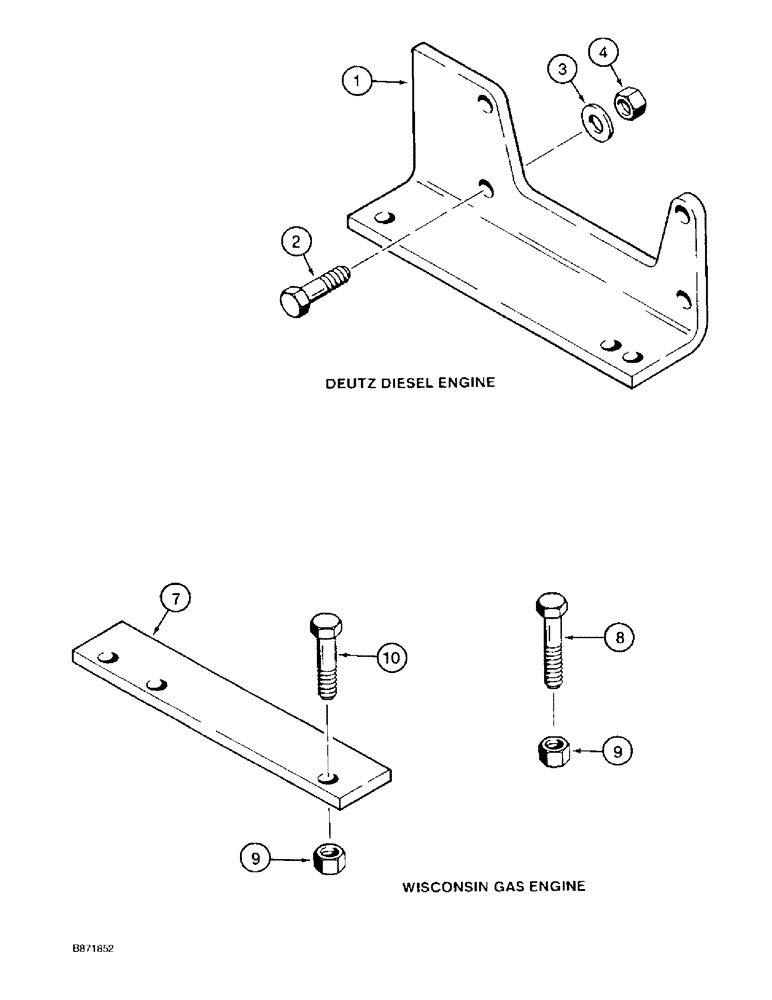 Схема запчастей Case TF300 - (2-2) - ENGINE, AIR CLEANER, AND MOUNTING, USED ON MODELS WITH (02) - ENGINE