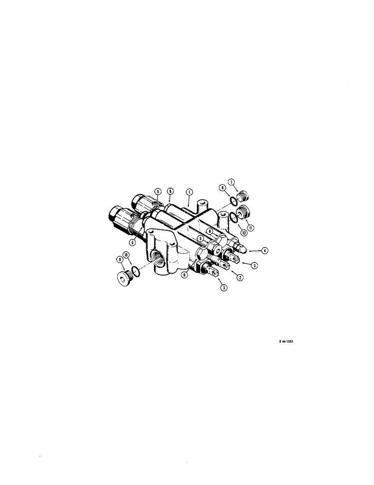 Схема запчастей Case 450 - (270[1]) - D35215 EQUIPMENT CONTROL VALVE (3 SPOOL) (07) - HYDRAULIC SYSTEM