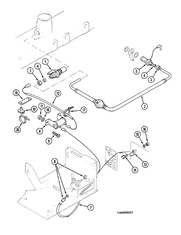 Схема запчастей Case 688C - (2-24) - STARTING SYSTEM (01) - ENGINE