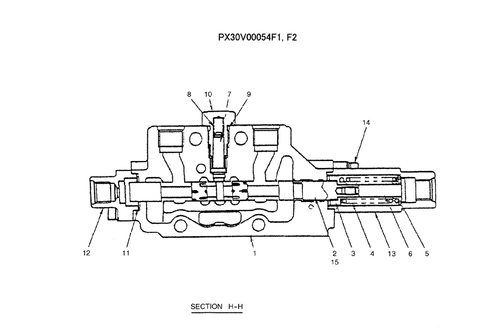 Схема запчастей Case CX31B - (07-009) - VALVE ASSY, CONTROL (TRAVEL RIGHT) (35) - HYDRAULIC SYSTEMS