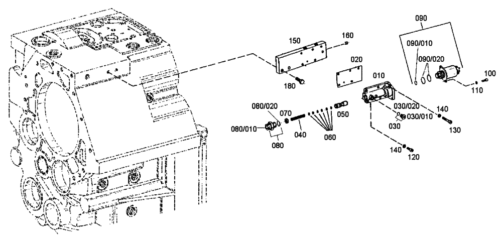 Схема запчастей Case 335 - (18A00000597[001]) - CONTROL UNIT (03) - Converter / Transmission