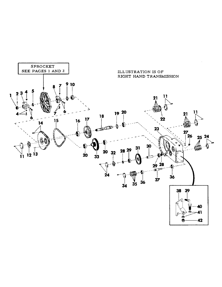 Схема запчастей Case 30EC - (B10) - FINAL DRIVE TRANSMISSION, (RATIO 68.08 : 1), (USED ON LOGGER MACHINES) (04) - UNDERCARRIAGE