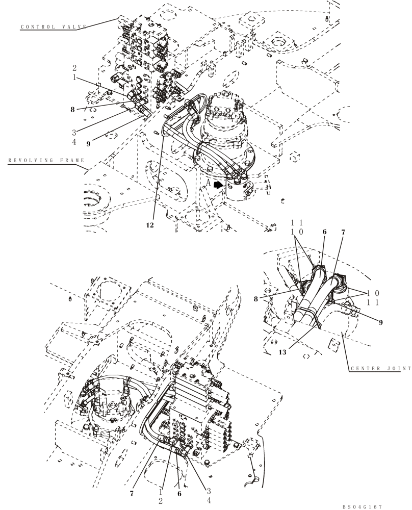 Схема запчастей Case CX80 - (08-17) - HYDRAULICS - TRAVEL (08) - HYDRAULICS