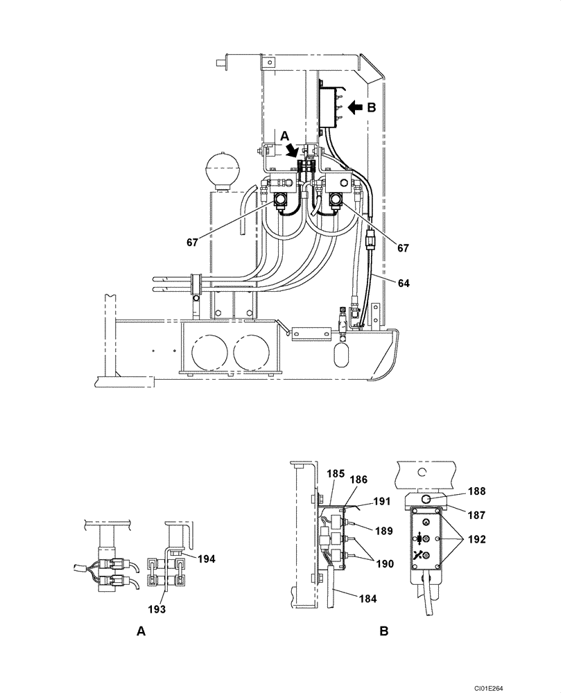 Схема запчастей Case CX800 - (04-14) - COUNTERWEIGHT REMOVAL SYSTEM - ELECTRICAL CIRCUIT (04) - ELECTRICAL SYSTEMS